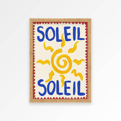 &quot;Soleil&quot; Hand Painted Print