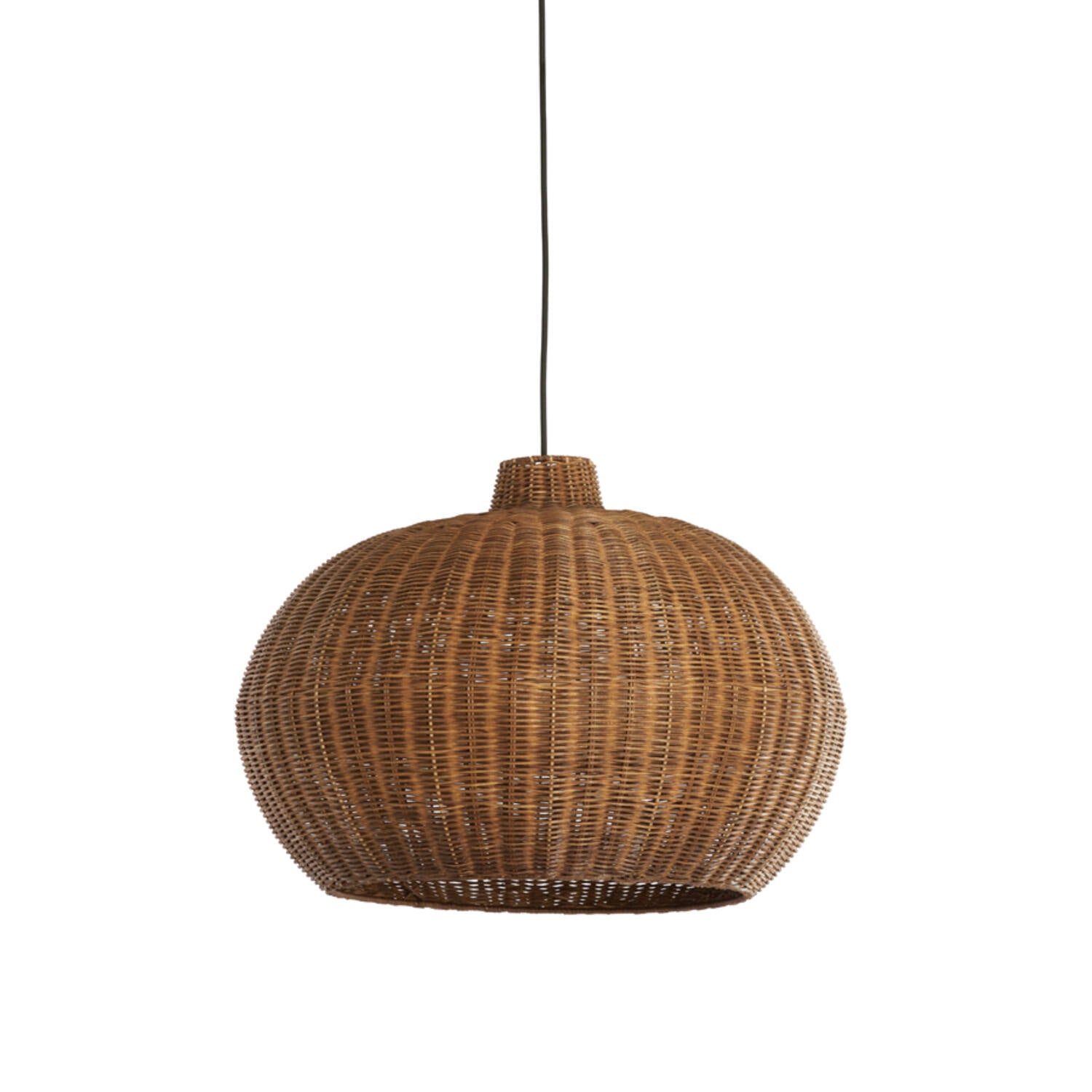 Melzor Hanging lamp - Rattan, Dark Brown - 55x40.5cm
