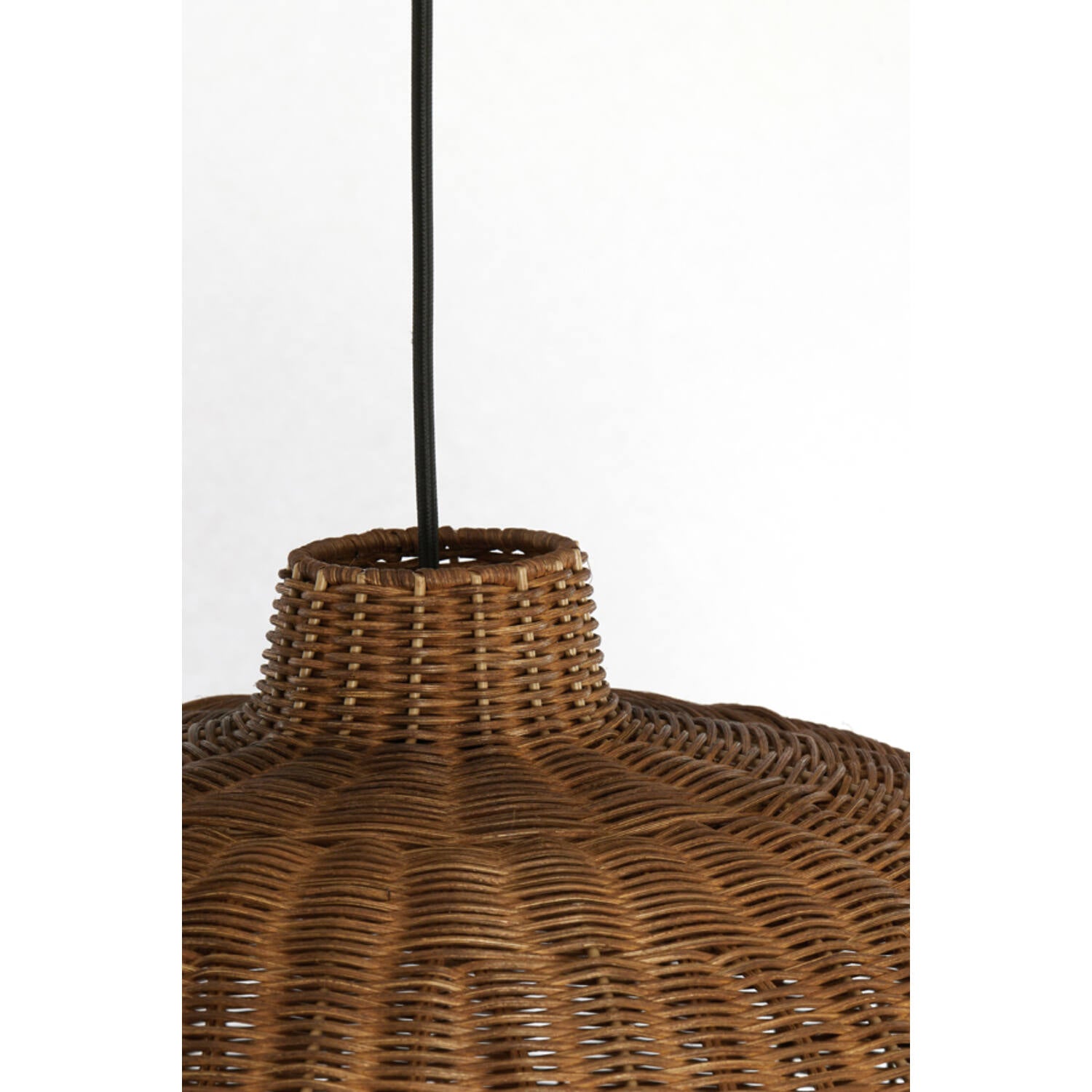 Melzor Hanging lamp - Rattan, Dark Brown - 55x40.5cm