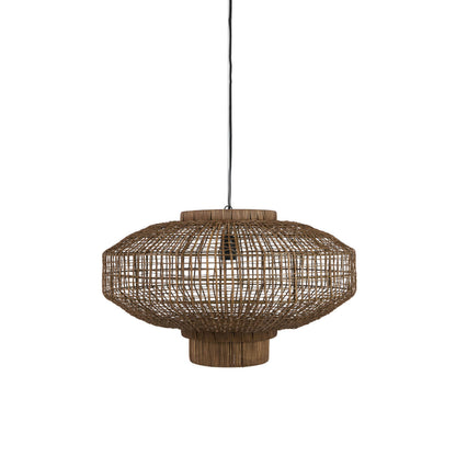Paldor Rattan Hanging Lamp - Brown - 2 Sizes Available
