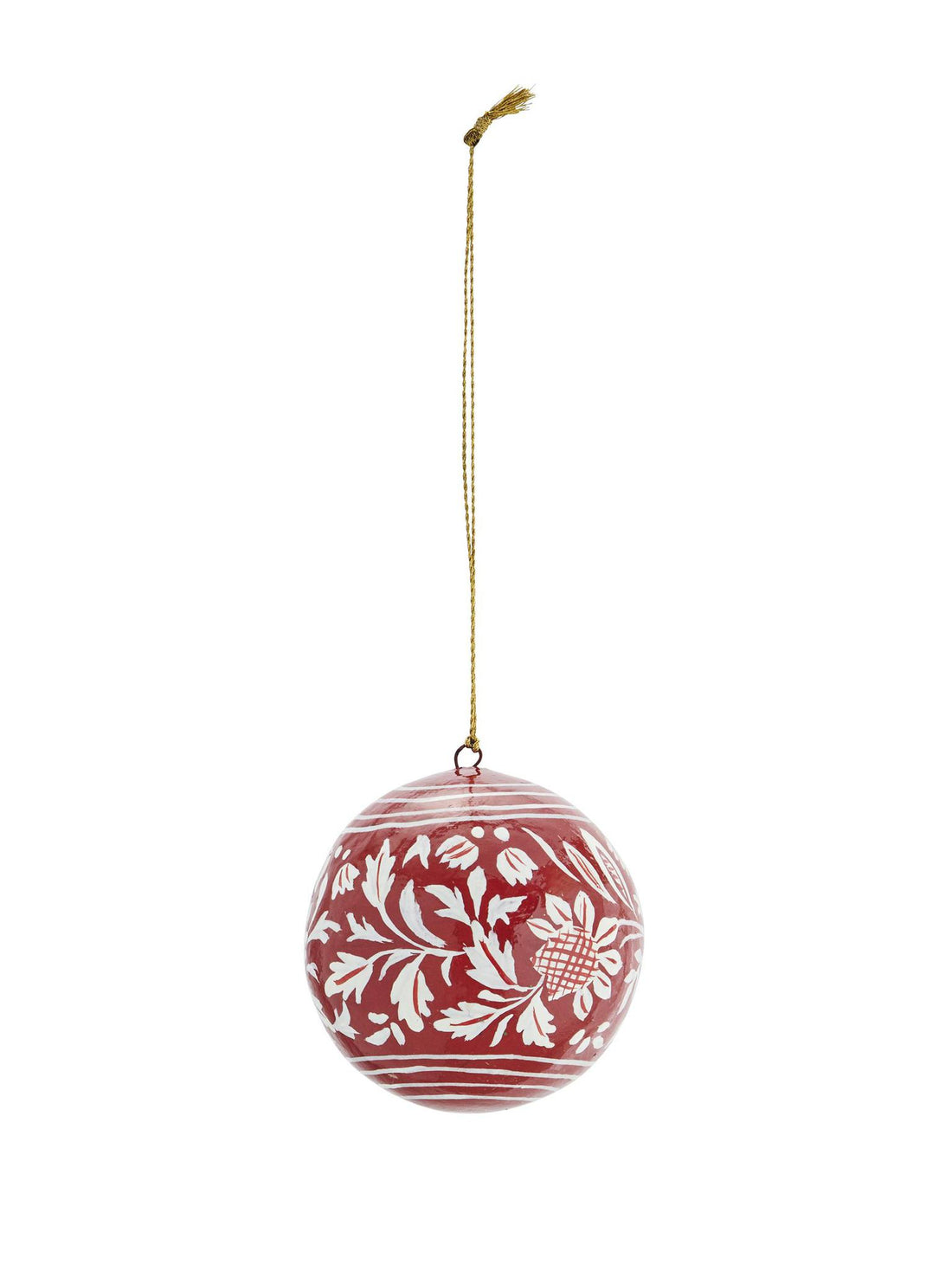 Handmade Paper Mache Ball Decoration