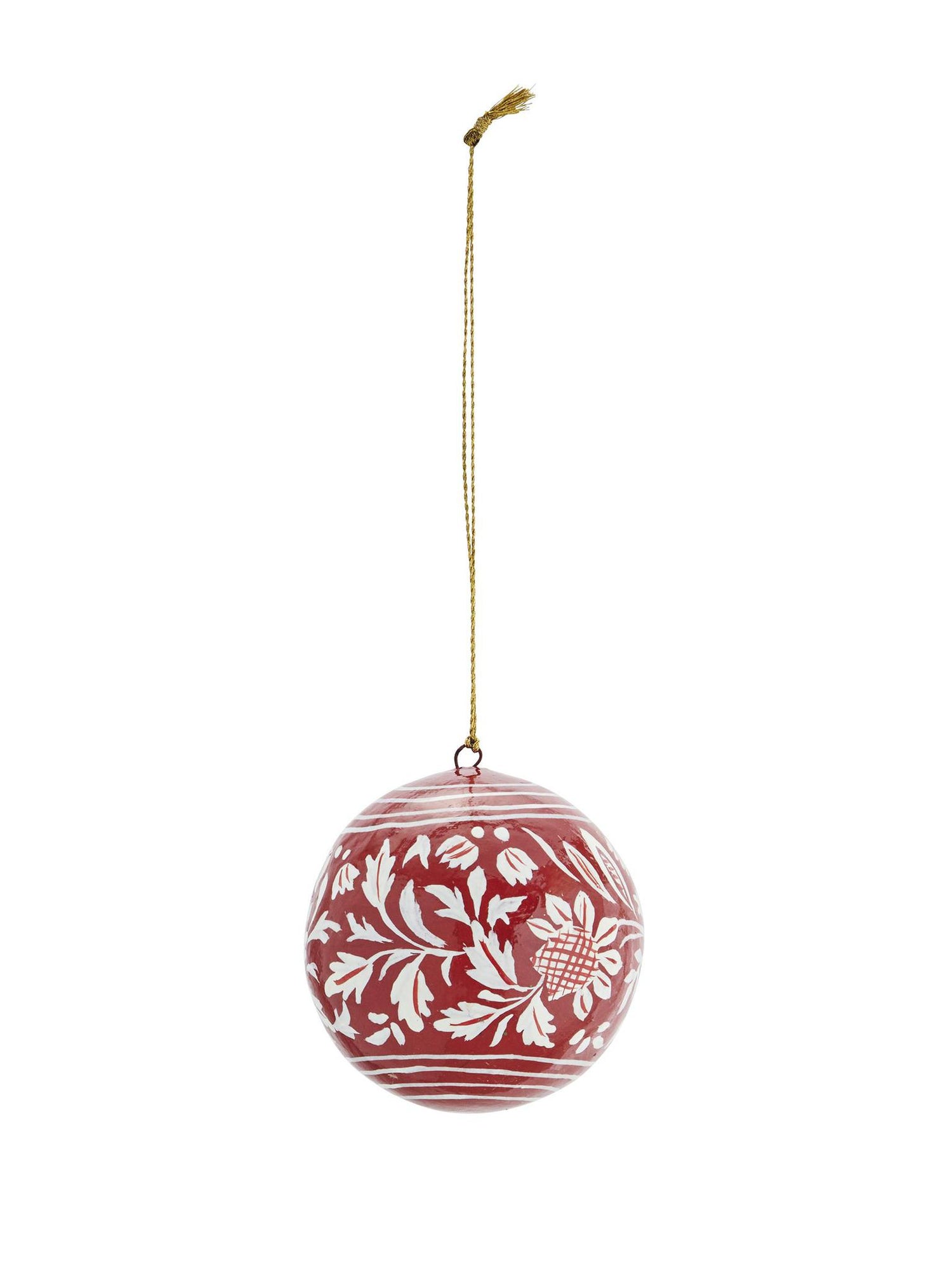 Handmade Paper Mache Ball Decoration