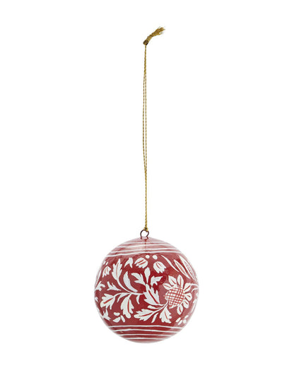 Handmade Paper Mache Ball Decoration