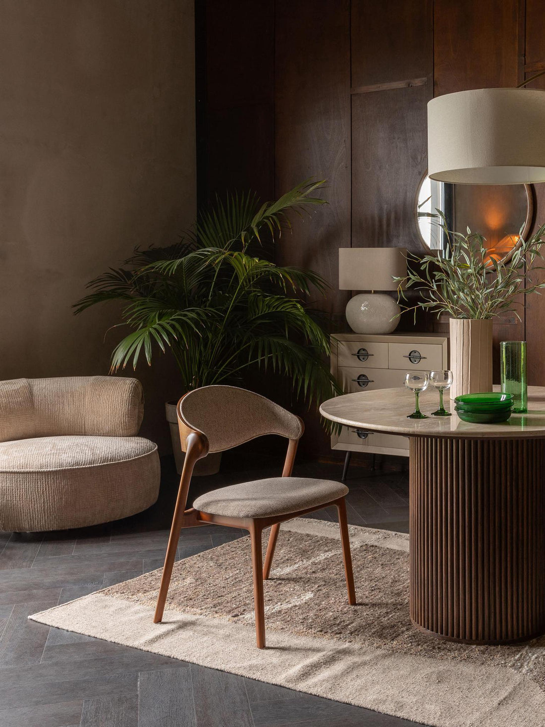 Briton Rug - Beige, Forest Green, Rust