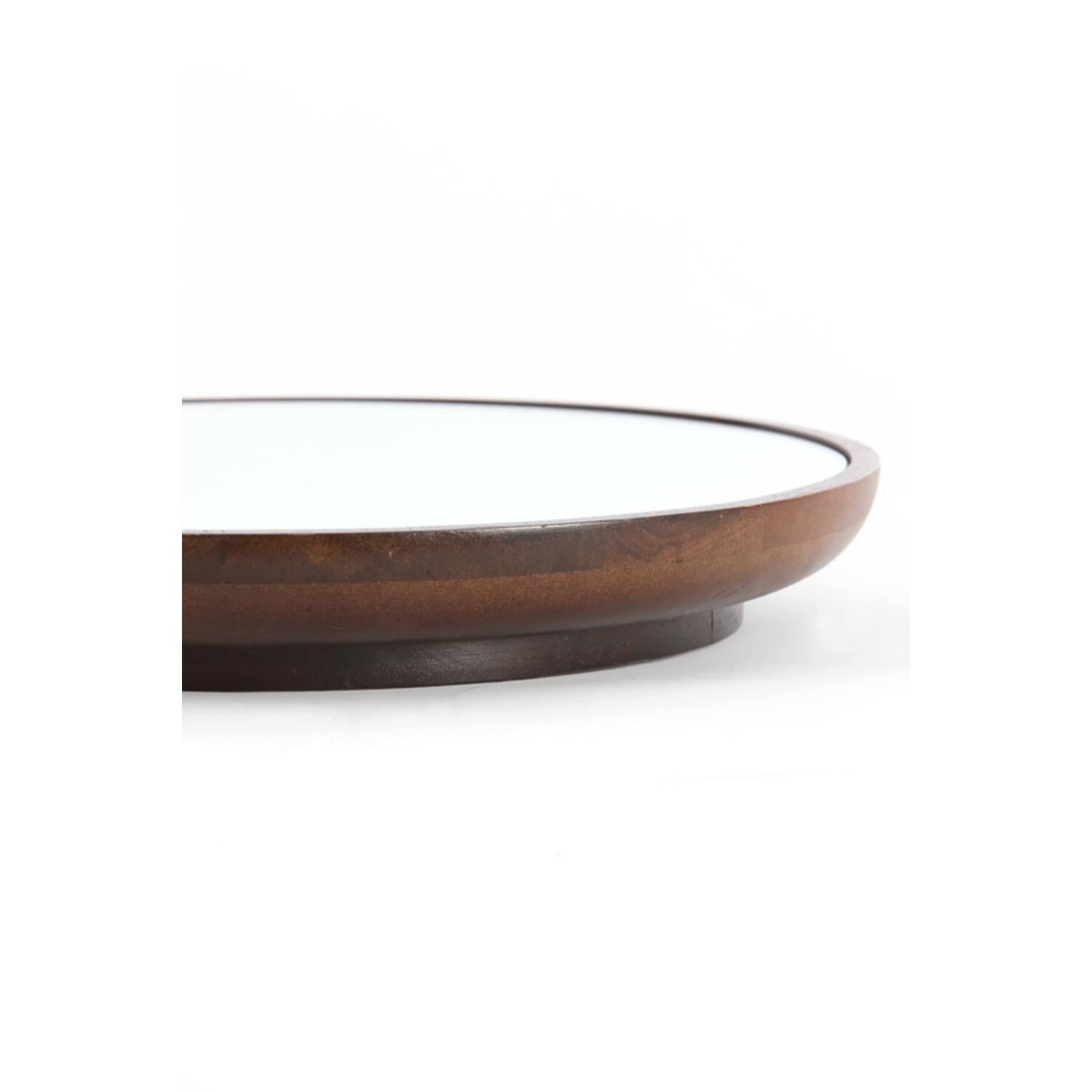 Mamali Mango Wood Mirror - Brown Hues