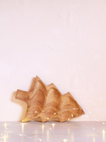 Wooden Christmas Tree Tray