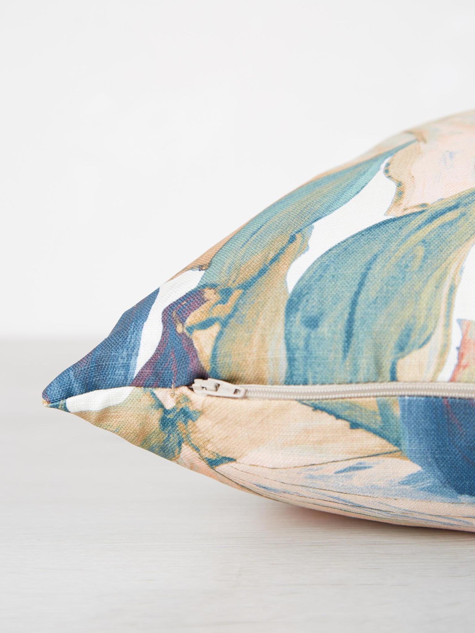 Maya Cushion - Rose, Navy