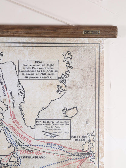 Wall Hanging World Exploration Map - Large