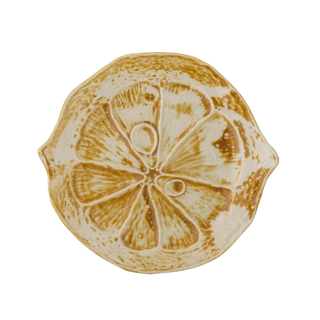 Golda Serving Plate - Ochre Brown