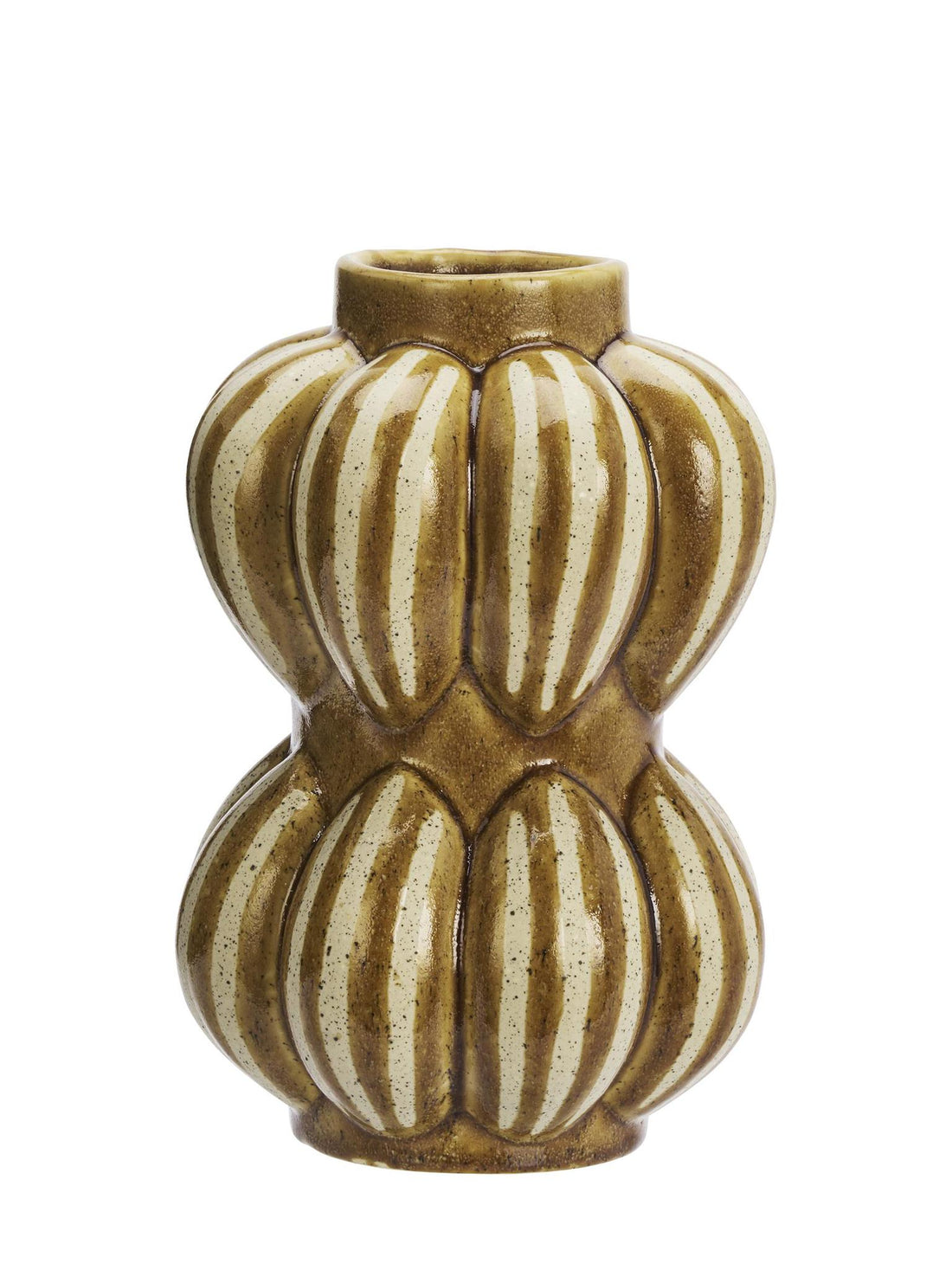Elliah Stoneware vase - Yellow