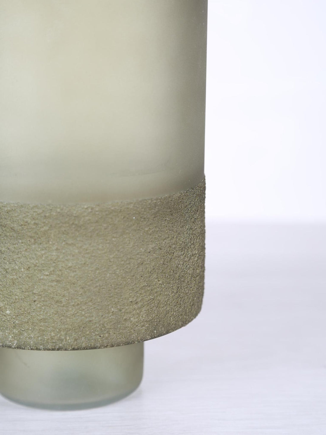 Miral Green Glass Round Stormlight - Frosted Bottom - 2 Sizes Available