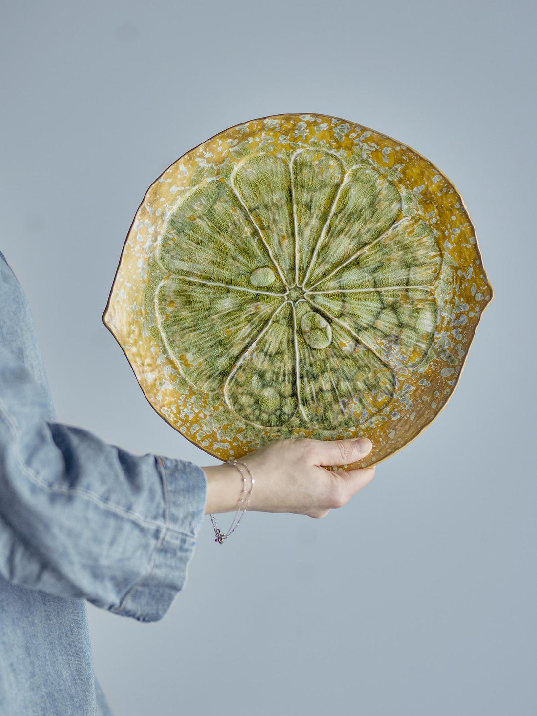 Milani Serving Plate - Green - Stoneware