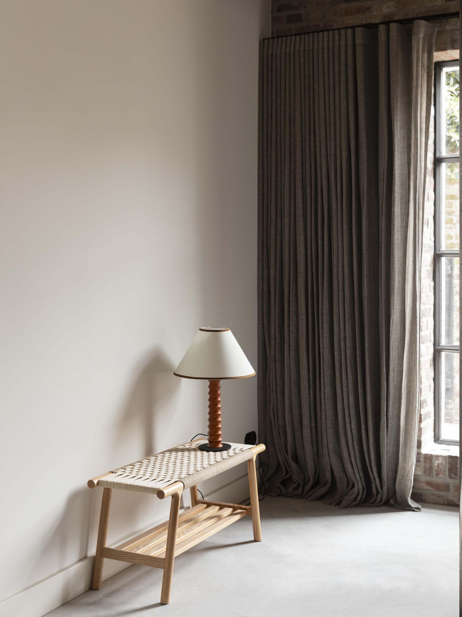 Kintaro Solid Oak, Woven Bench - 2 Colours &amp; 2 Sizes Avilable