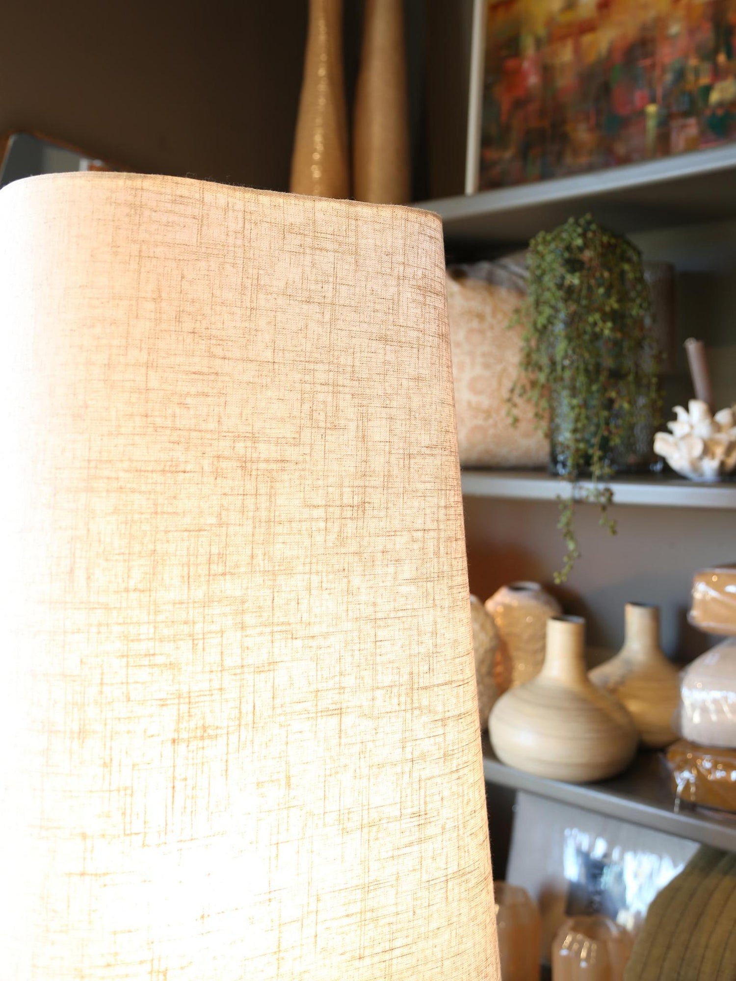 Mikko Linen Floor Lamp