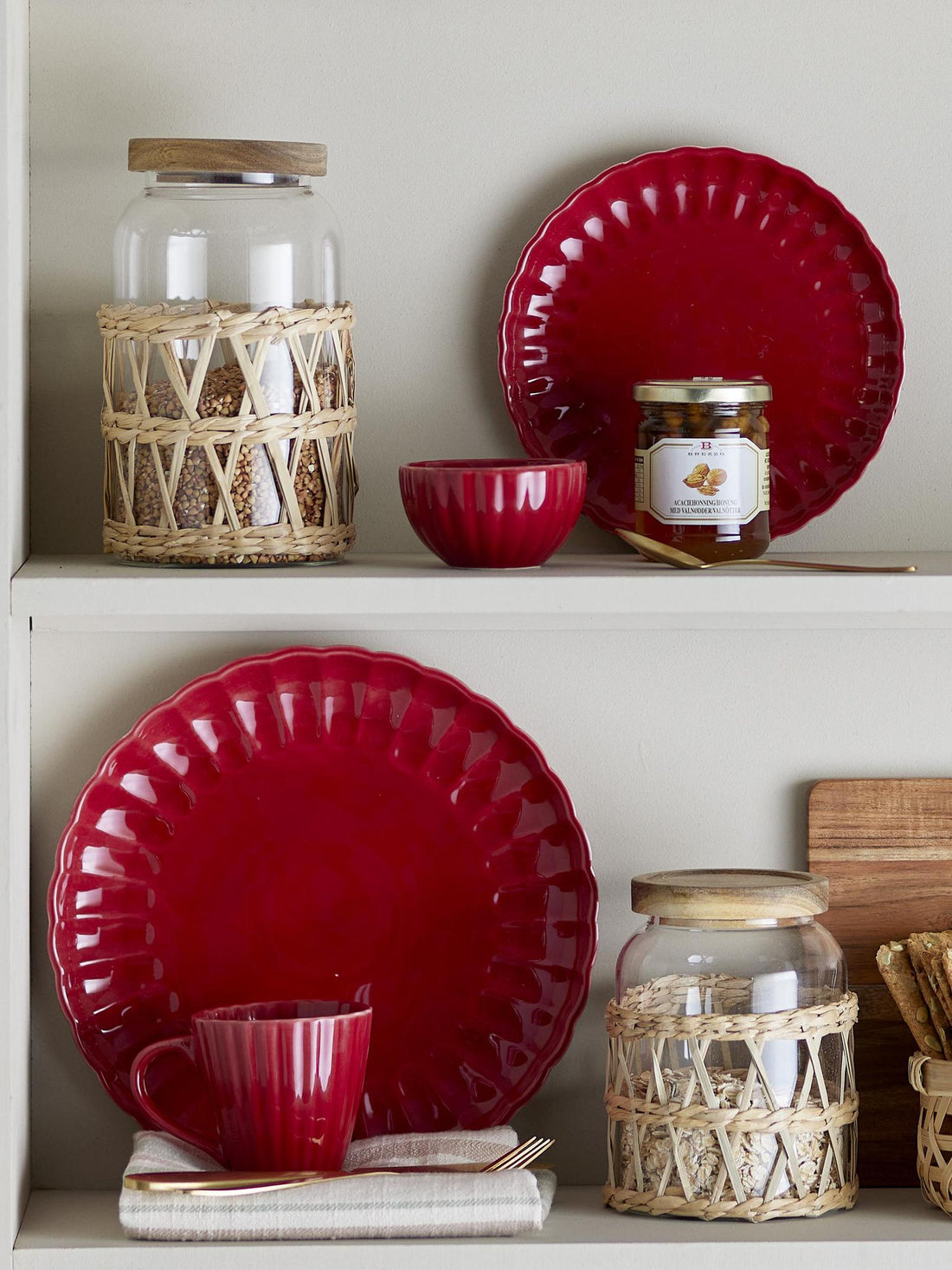 Lila Nibble Bowl - Red Stoneware