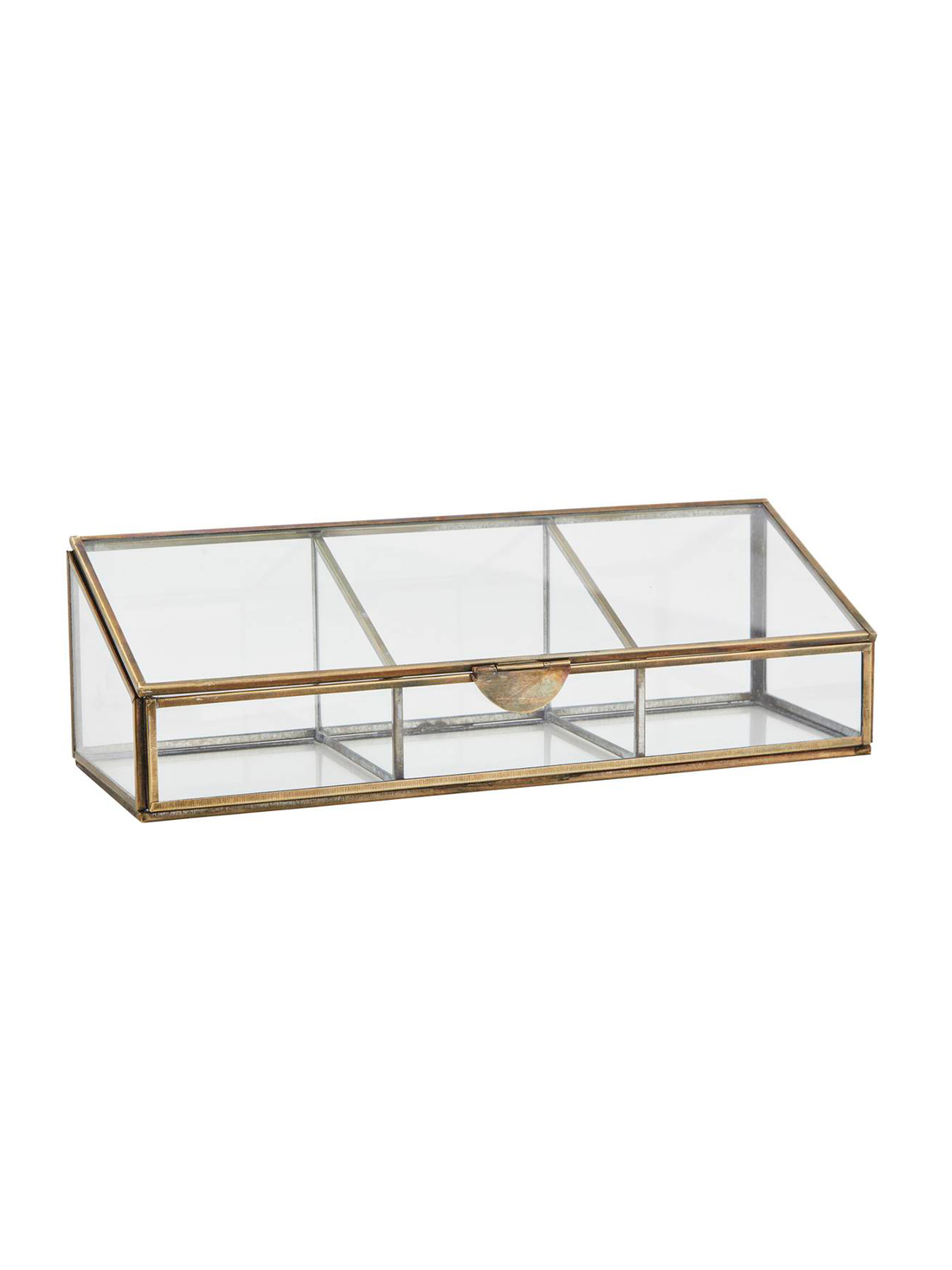 Partitioned Glass Box - Aged Glass