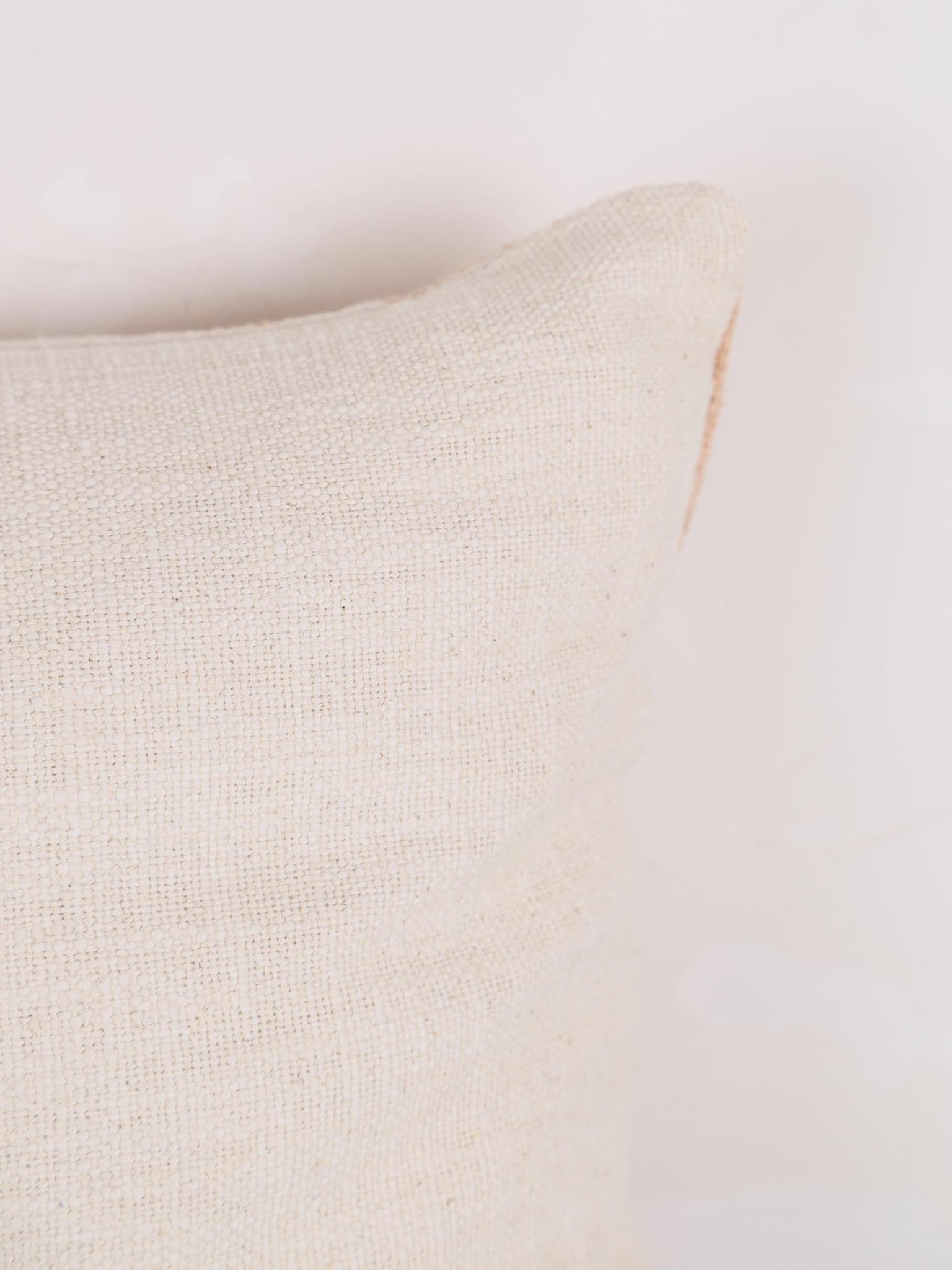 Suzani Embroidered Cushion - Neutrals, Powder, Camel