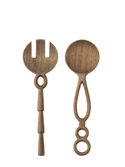 Pinar Salad Servers, Nature, Acacia