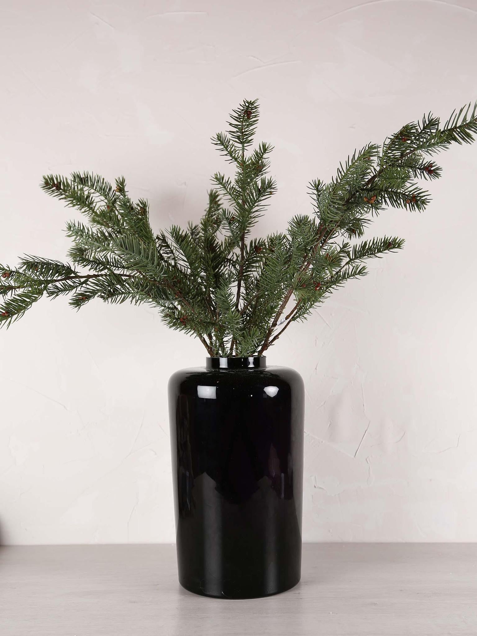 Faux Nordman Fir Seeded Stem