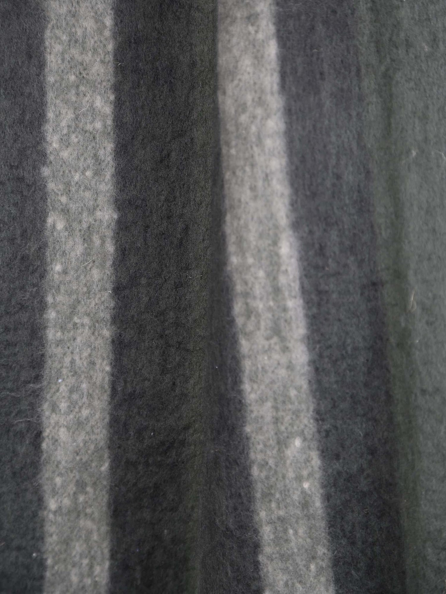 Isabel Recycled Striped Fringed Throw - Olive, Sage