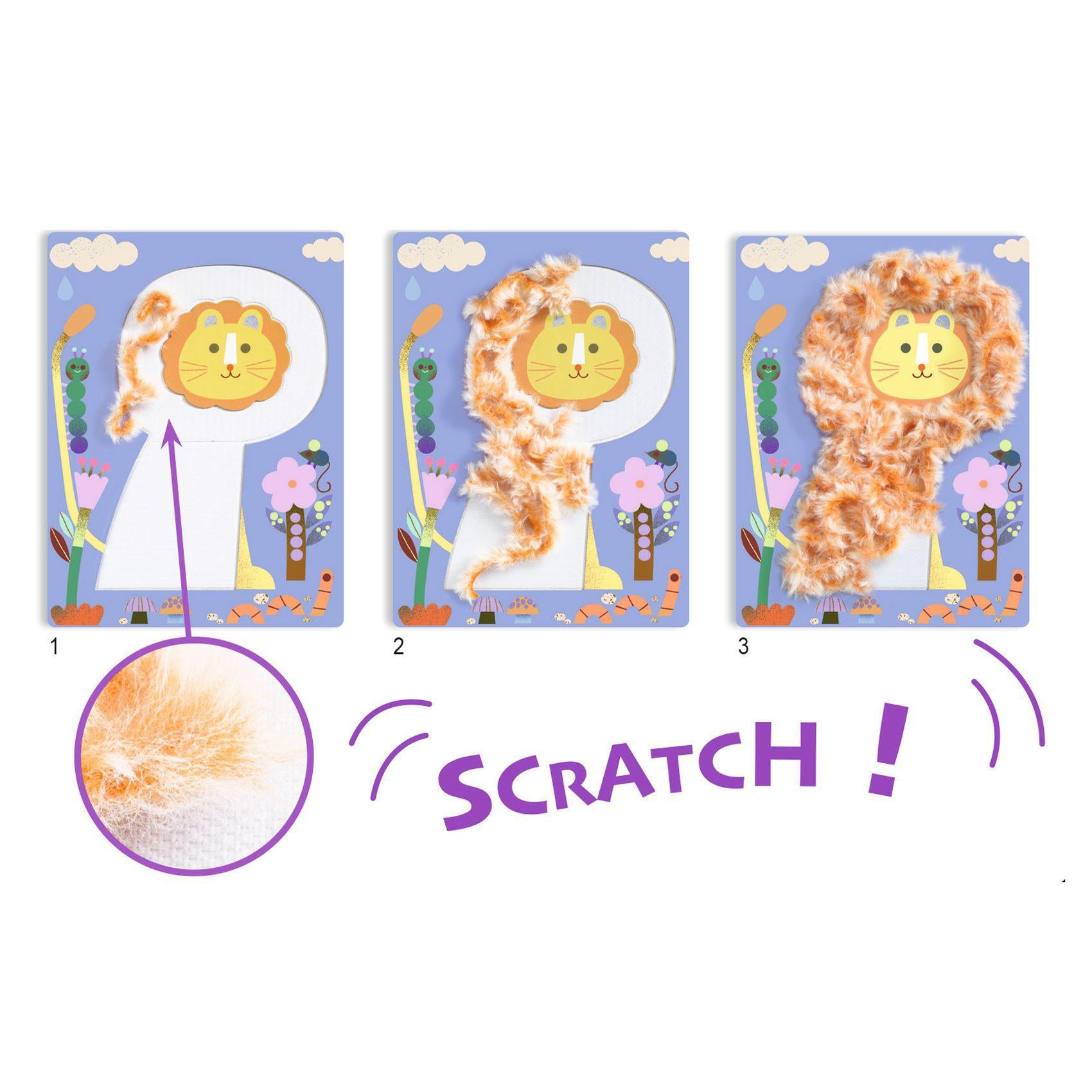 Collages - Wool &amp; Velcro Activity Kit - Fluffy friends! -