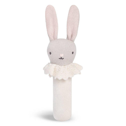 Organic Baby Rattle  - Blushing Bunny