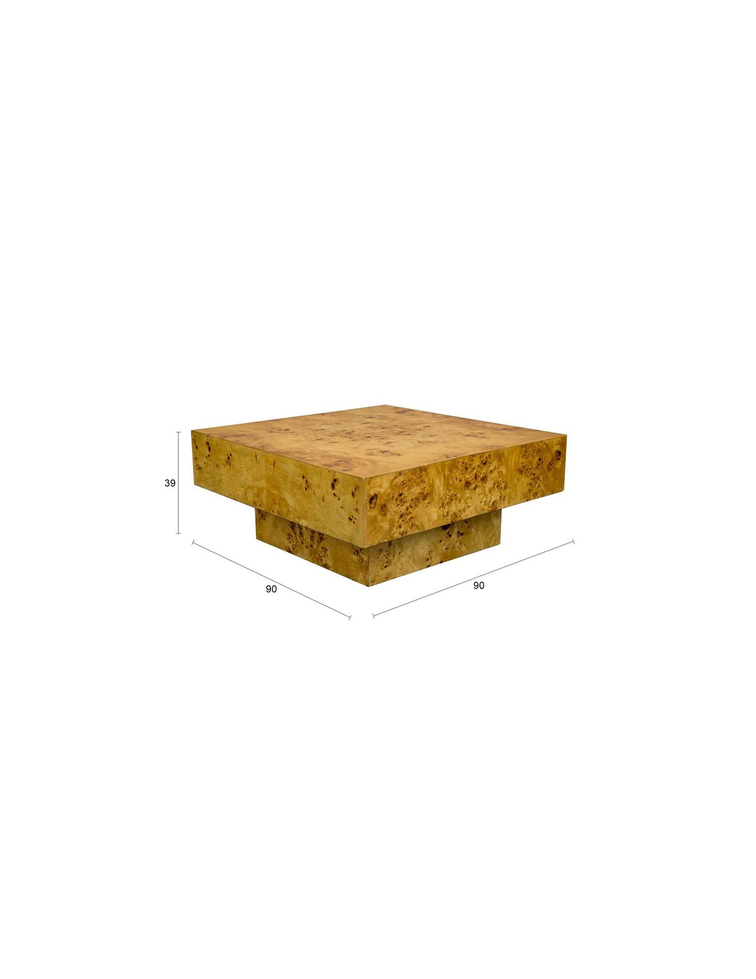 Quinn Square Coffee Table - 2 Colours Available