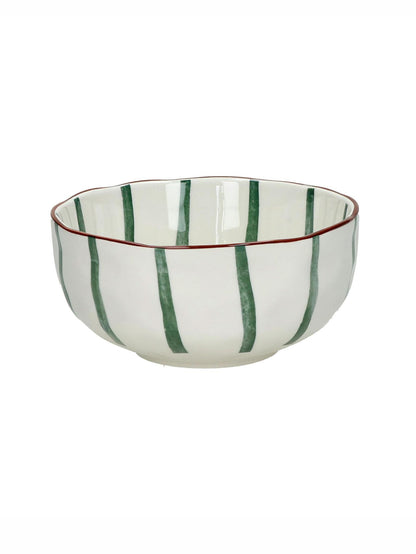 Mykonos - Soup Bowl - Porcelain - Green
