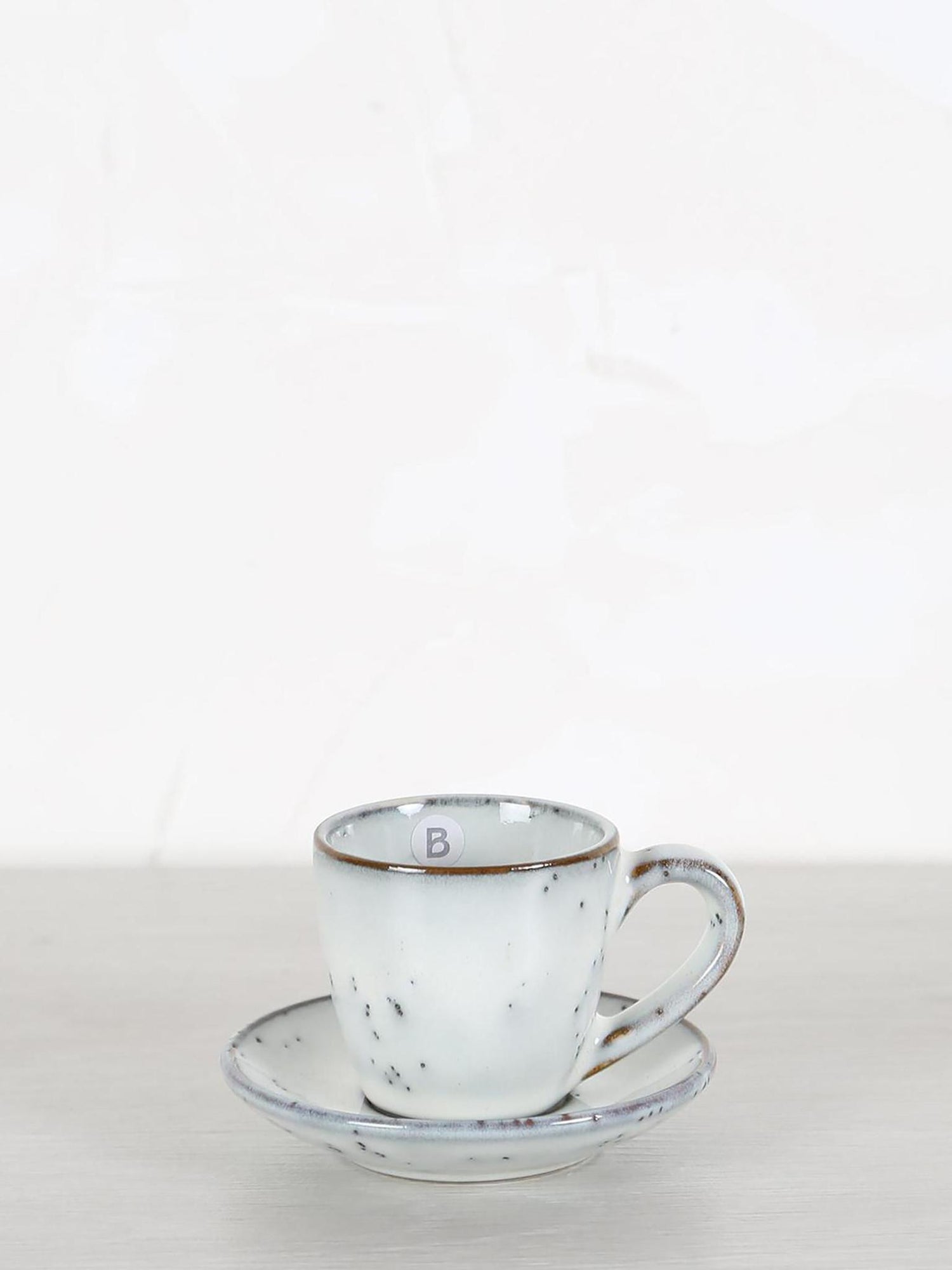 Nordic Sand Stoneware Espresso Cup &amp; Saucer