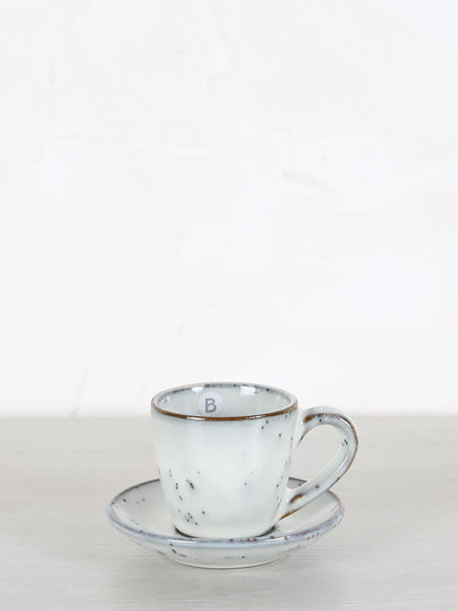 Nordic Sand Stoneware Espresso Cup &amp; Saucer