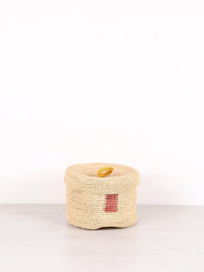 Large Handmade Raffia Basket - 5 patterns available