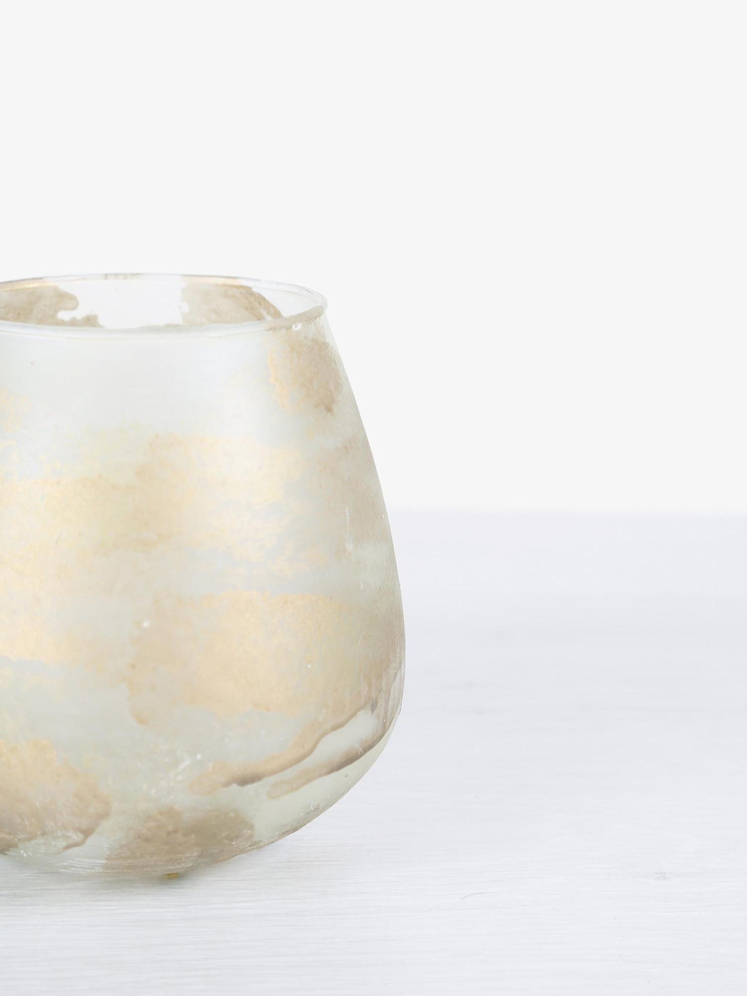 Ozain Glass Stormlight - Cream -  Marble Finish