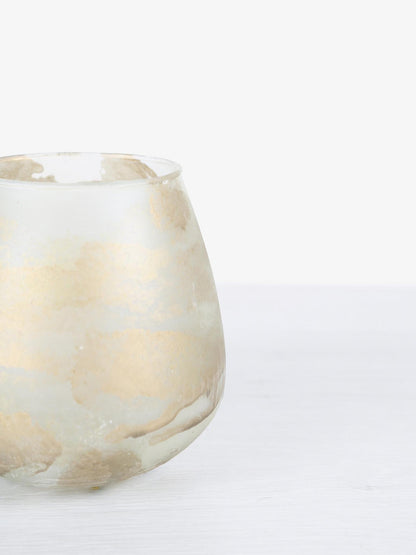 Ozain Glass Stormlight - Cream -  Marble Finish