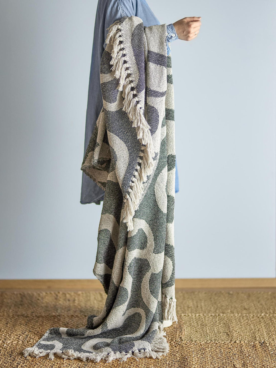 Salobre Recycled Cotton Throw - Black