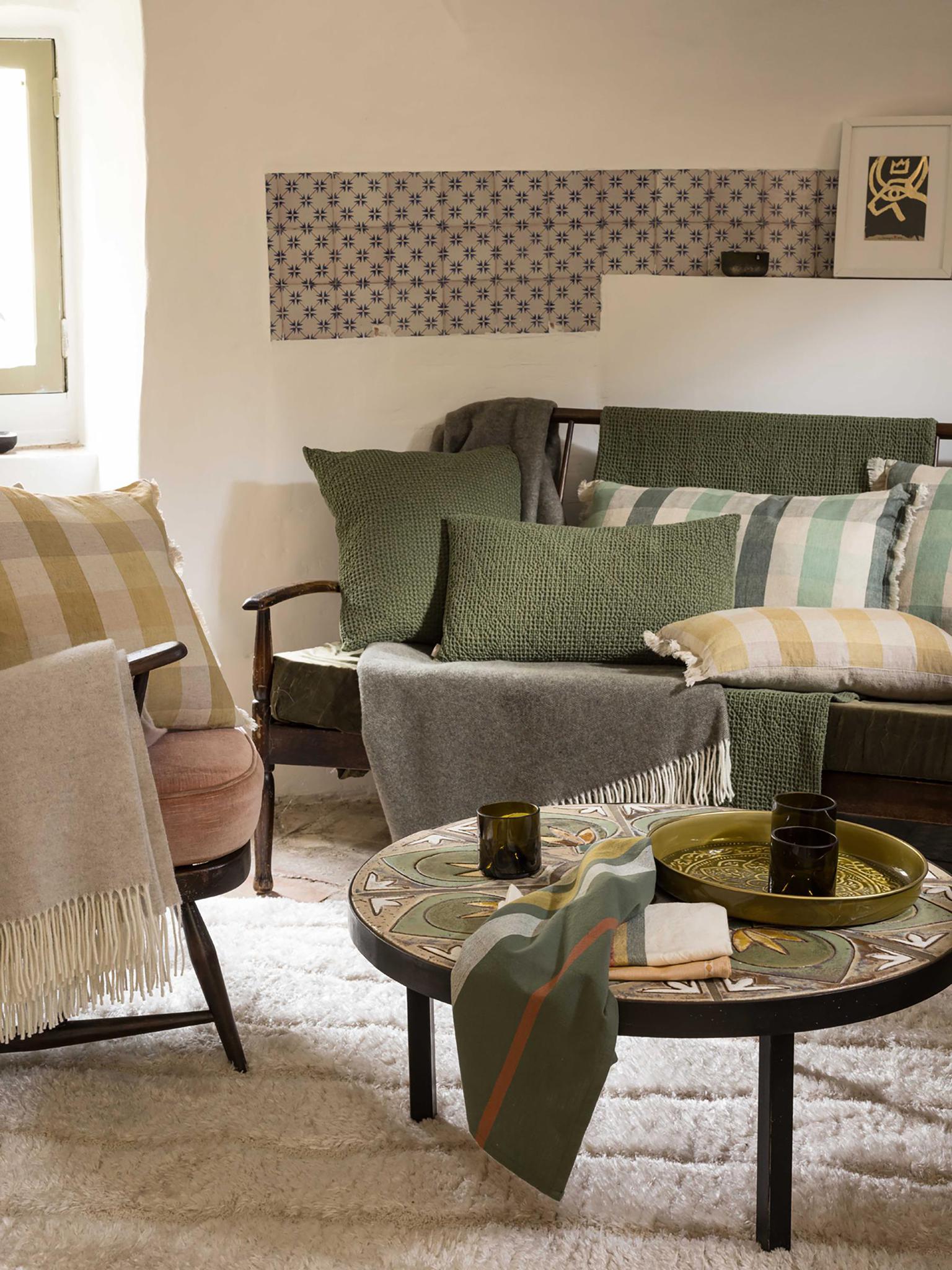 Kate Patterned Cushion - Bronze - 2 Sizes Available