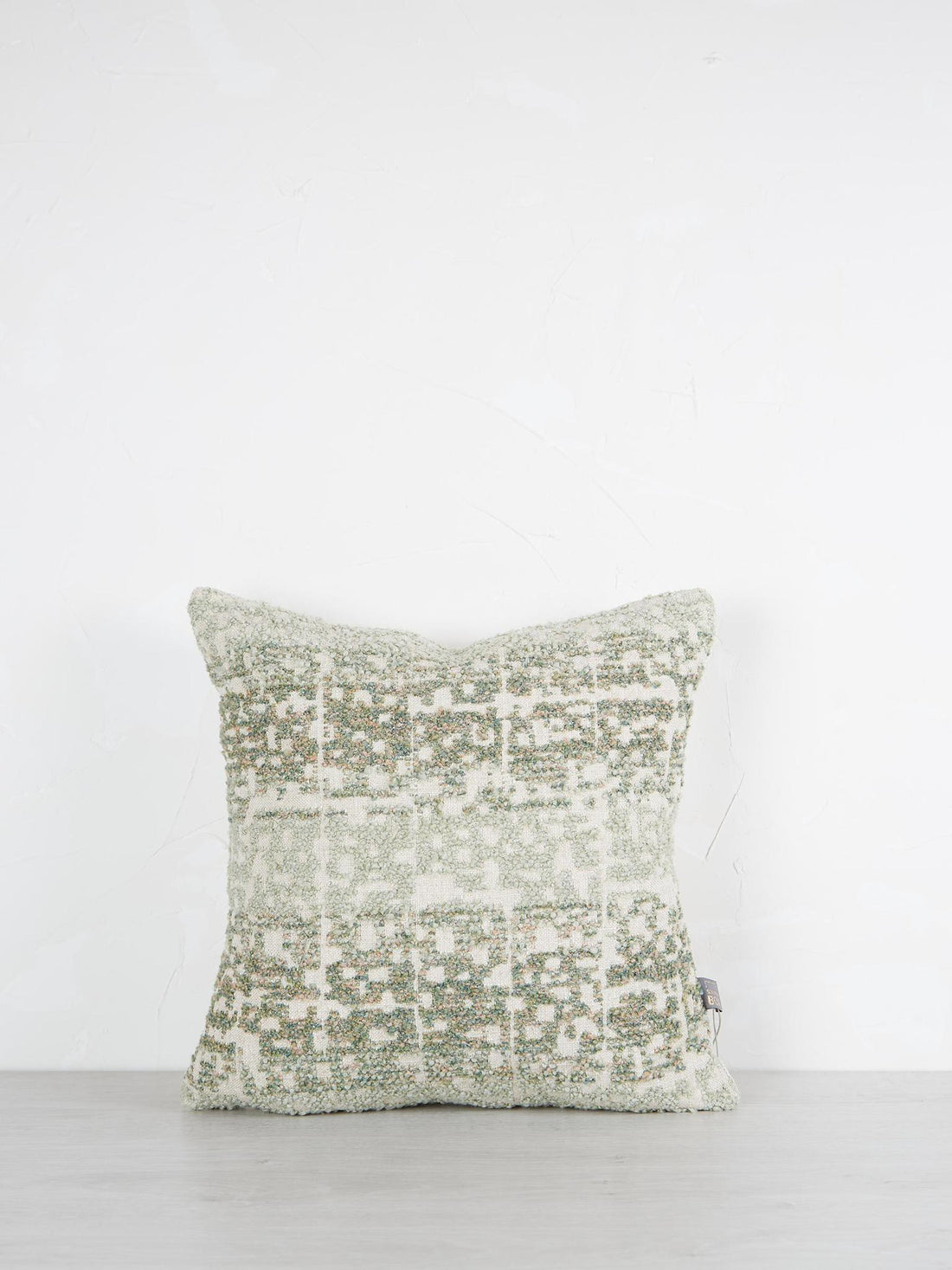 Esme Patterned Cushion - Green, Rose