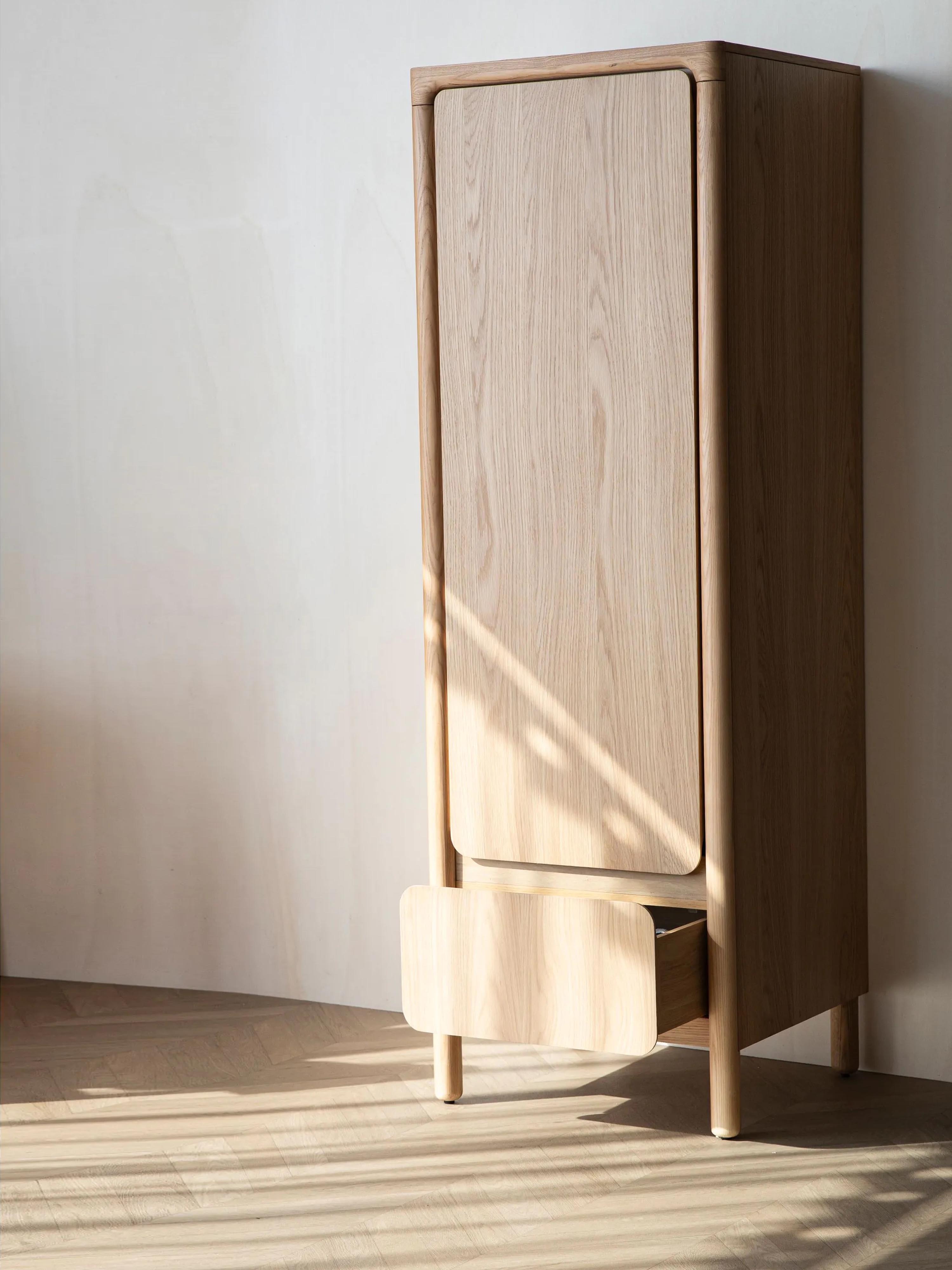 Storm One Door Cabinet Natural