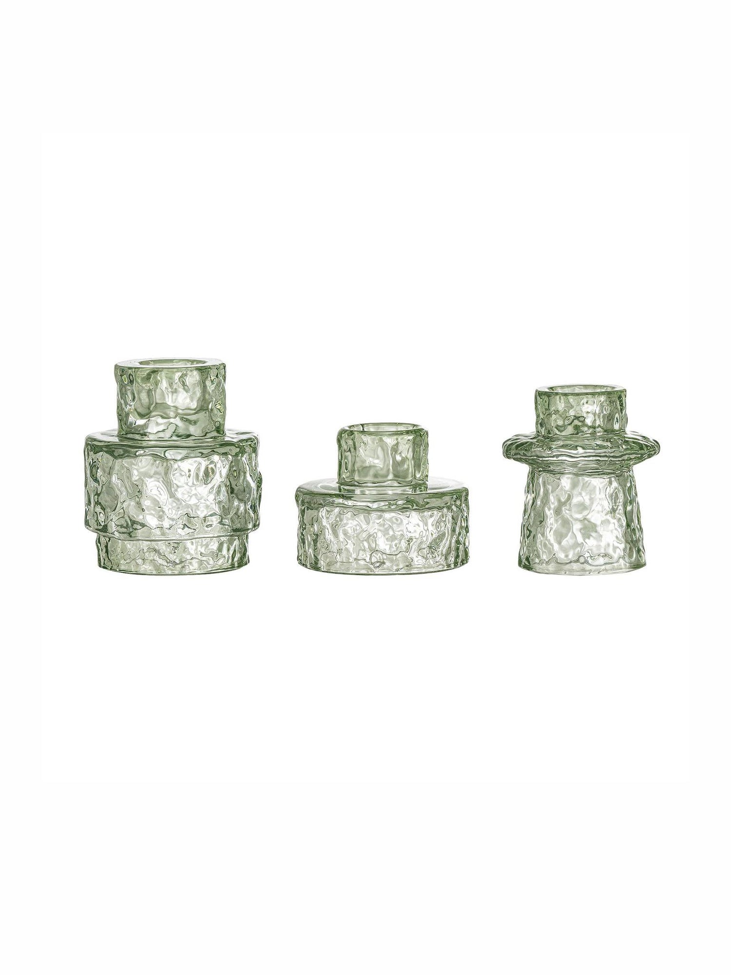 Delphia Candle Holder - Green - Set Of 3