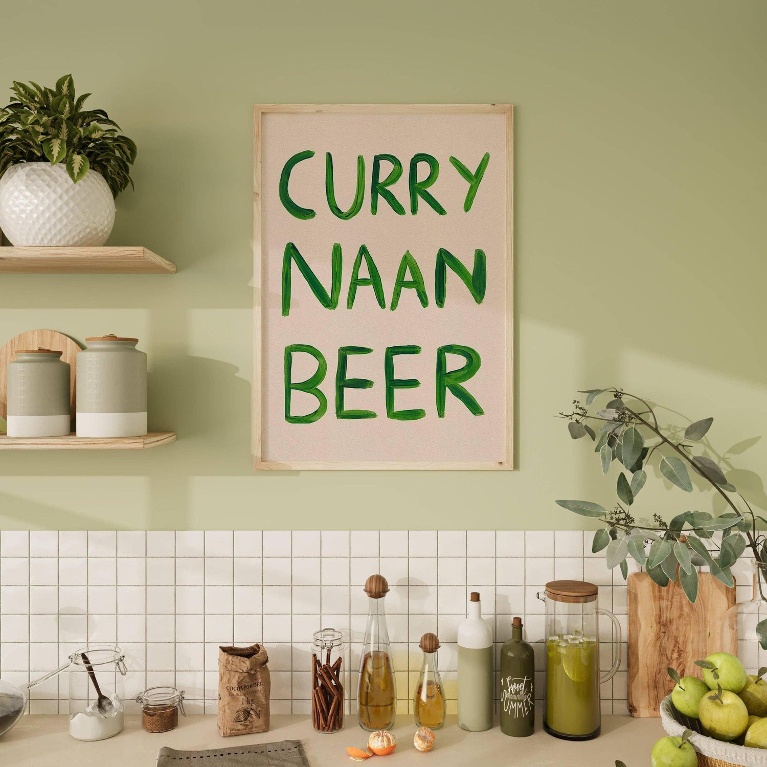 Curry Naan Beer Print - 2 Sizes Available