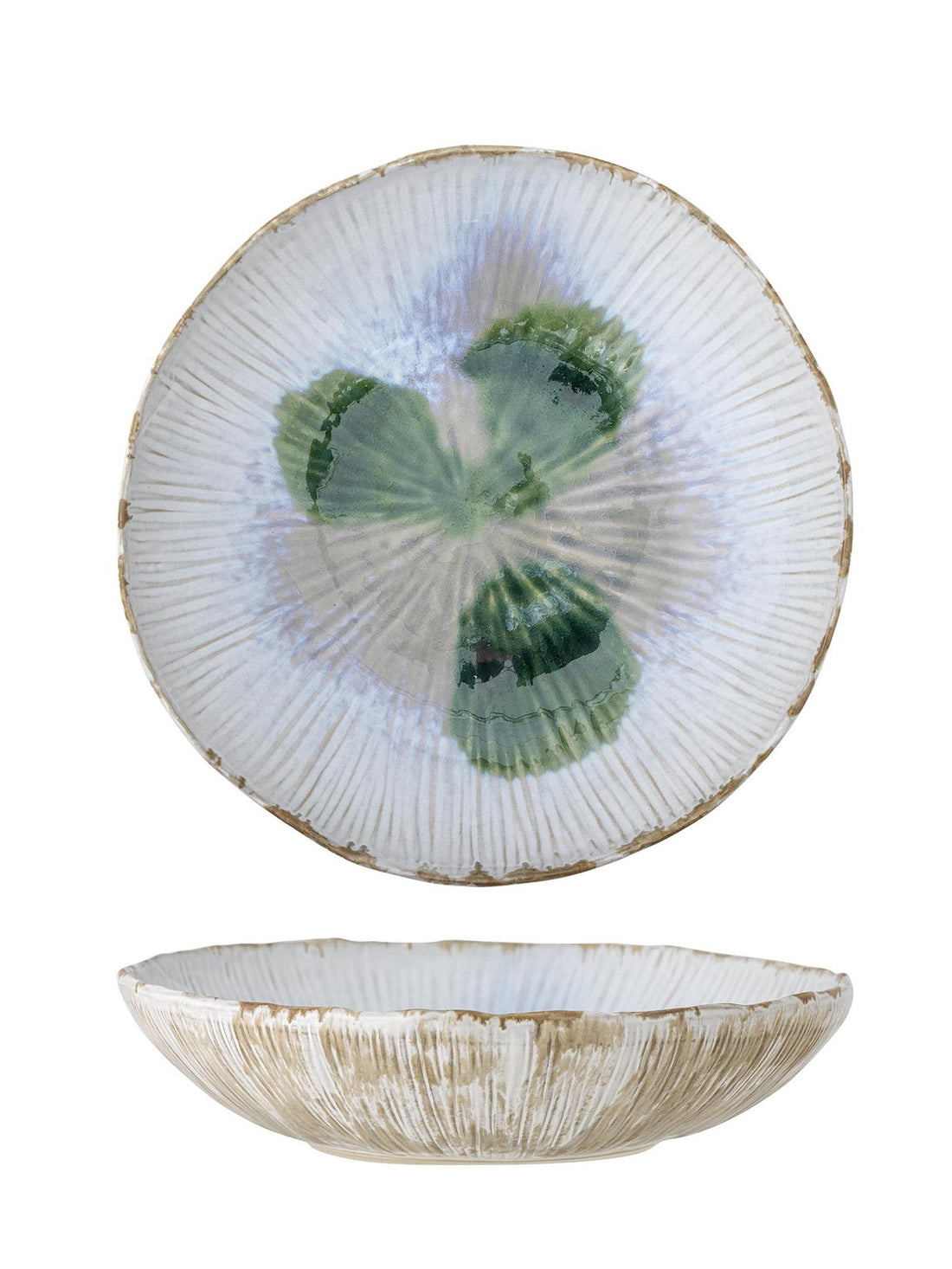 Mati Stoneware Bowl - Green