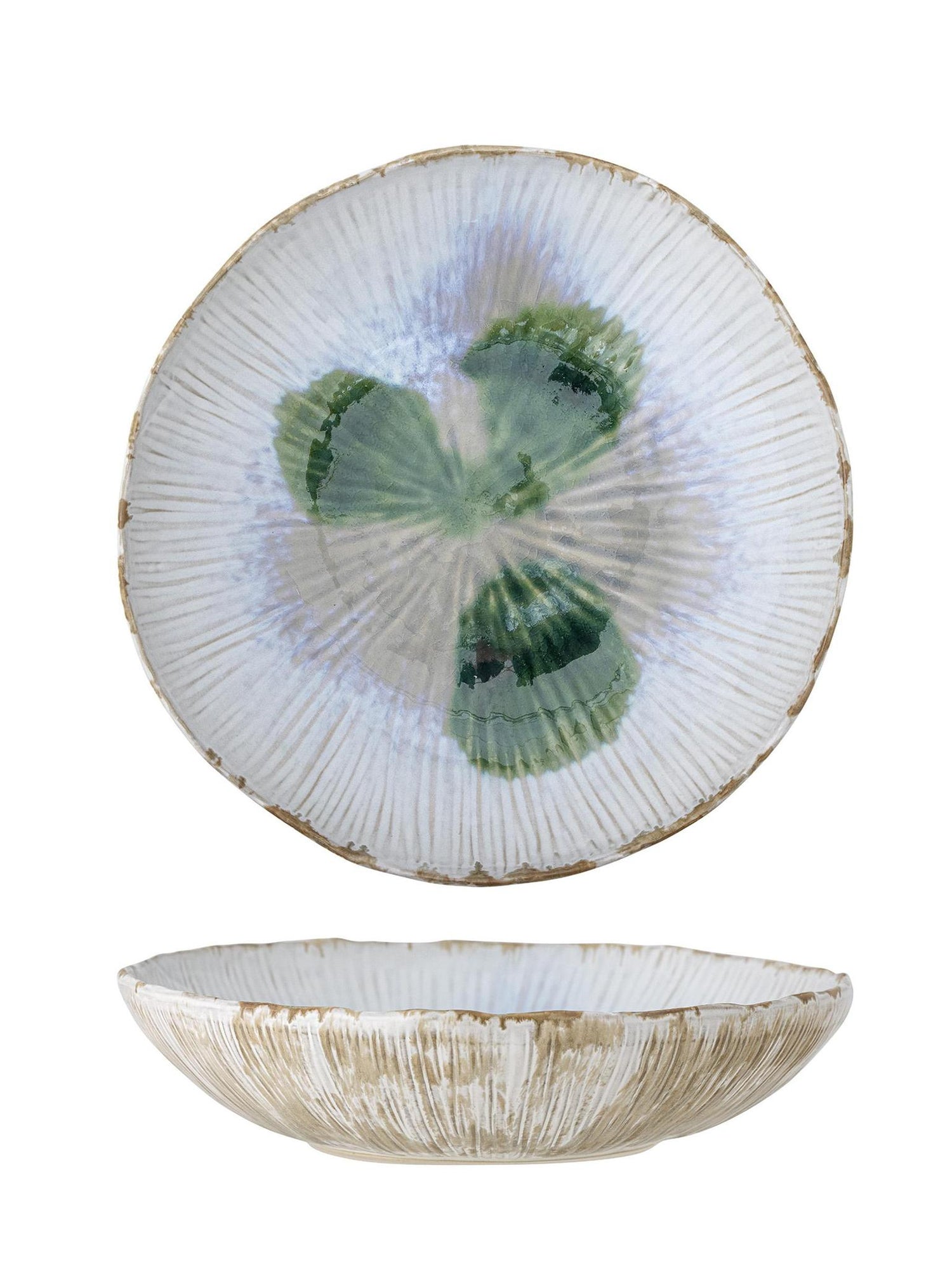 Mati Stoneware Bowl - Green
