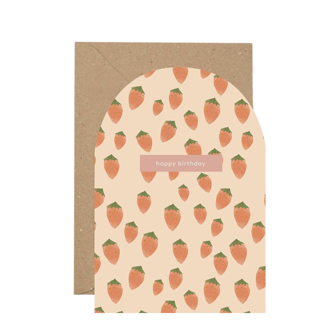 Happy Birthday strawberry card