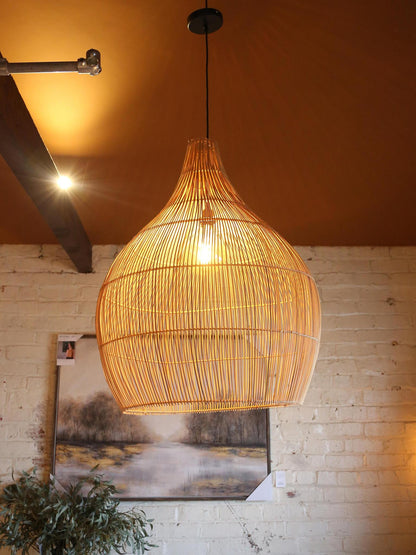 Oversized Hive Rattan Shade