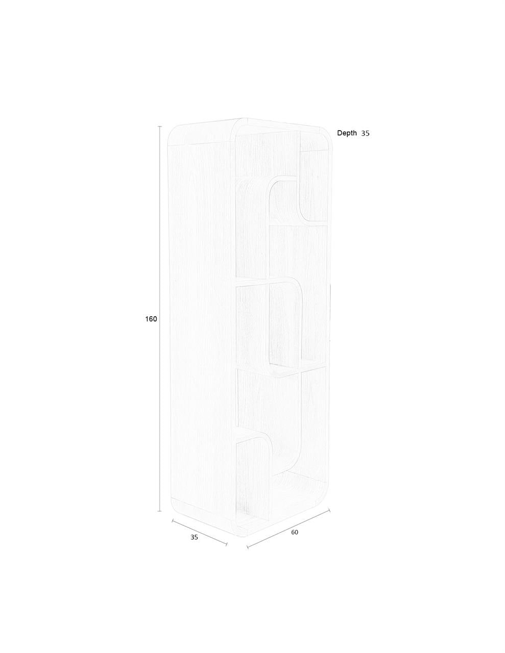 Seven Tall Cabinet - Oak