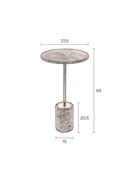 Gunnar Marble Side Table - 2 Colours Available