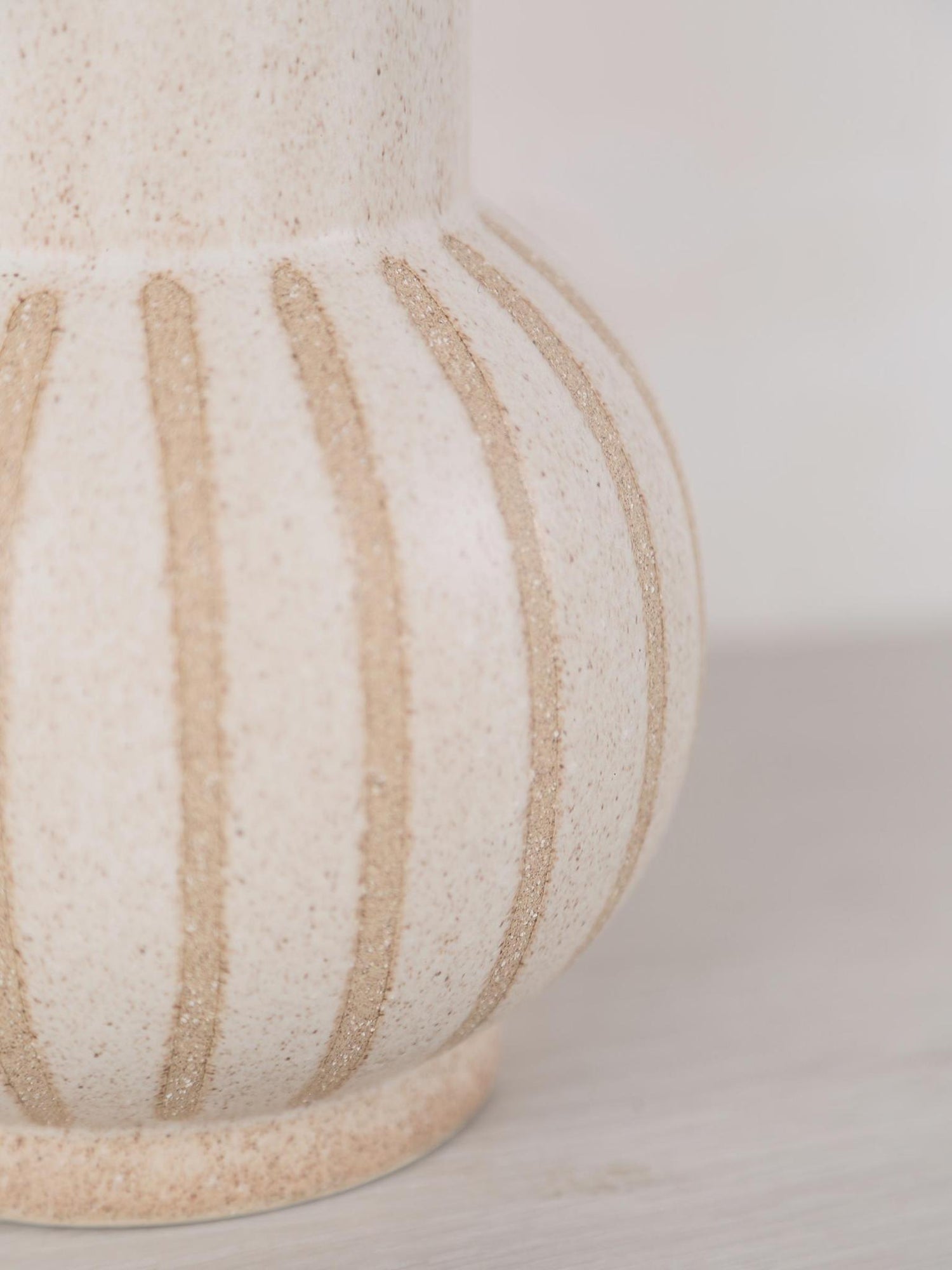 Ulloa Matt Textured Vase - Muted Ochre