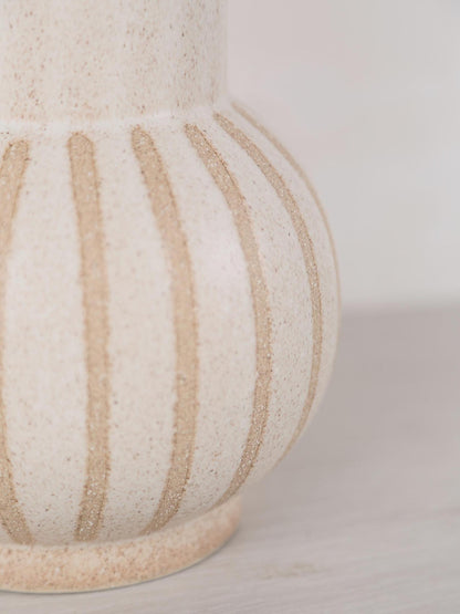 Ulloa Matt Textured Vase - Muted Ochre