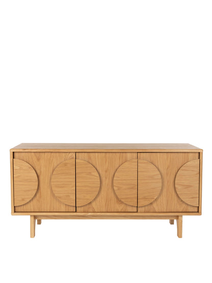 Groove Wooden Cabinet - Natural Oak - 2 Sizes Available