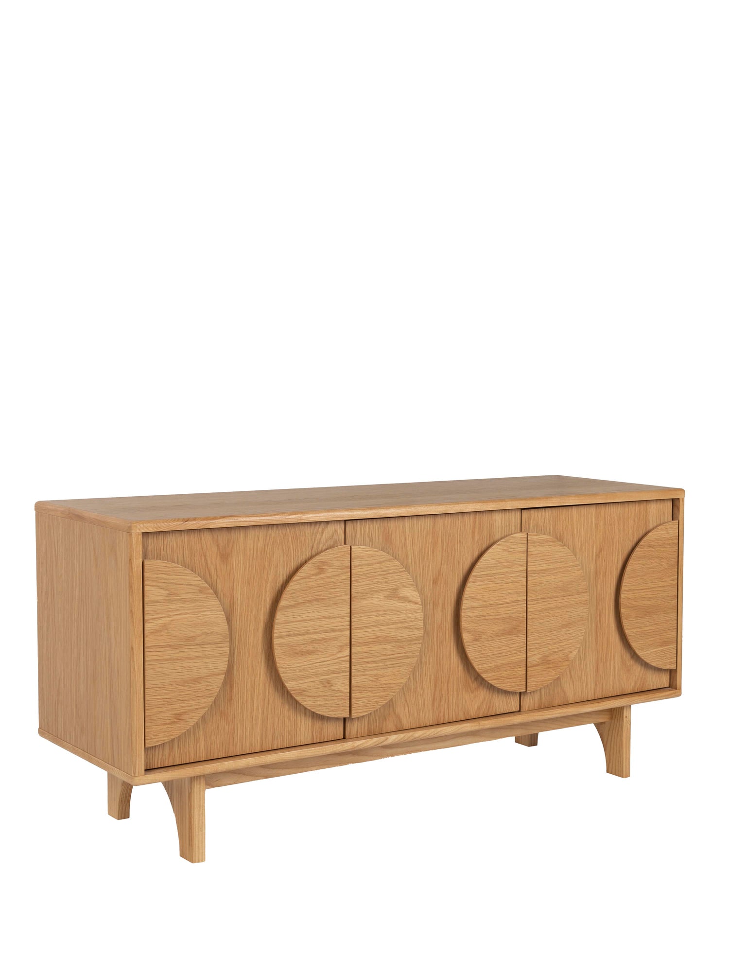 Groove Wooden Cabinet - Natural Oak - 2 Sizes Available