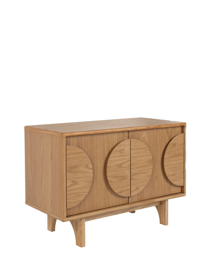 Groove Wooden Cabinet - Natural Oak - 2 Sizes Available